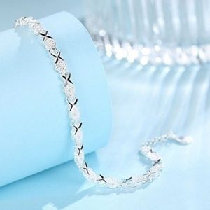New 925 Sterling Silver and CZ Tennis Bracelet